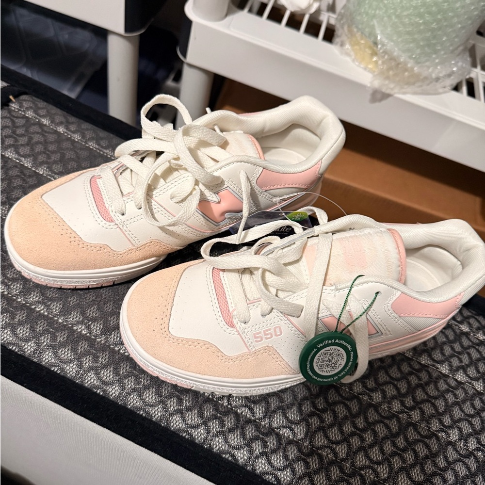 550 new balance Casual Sneakers in Pink and Cream - Picture 1 of 2